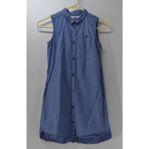 Lable of Graded Goods Chambrey  Child's Dress 11-12 Years Blue Sleeveless A-line